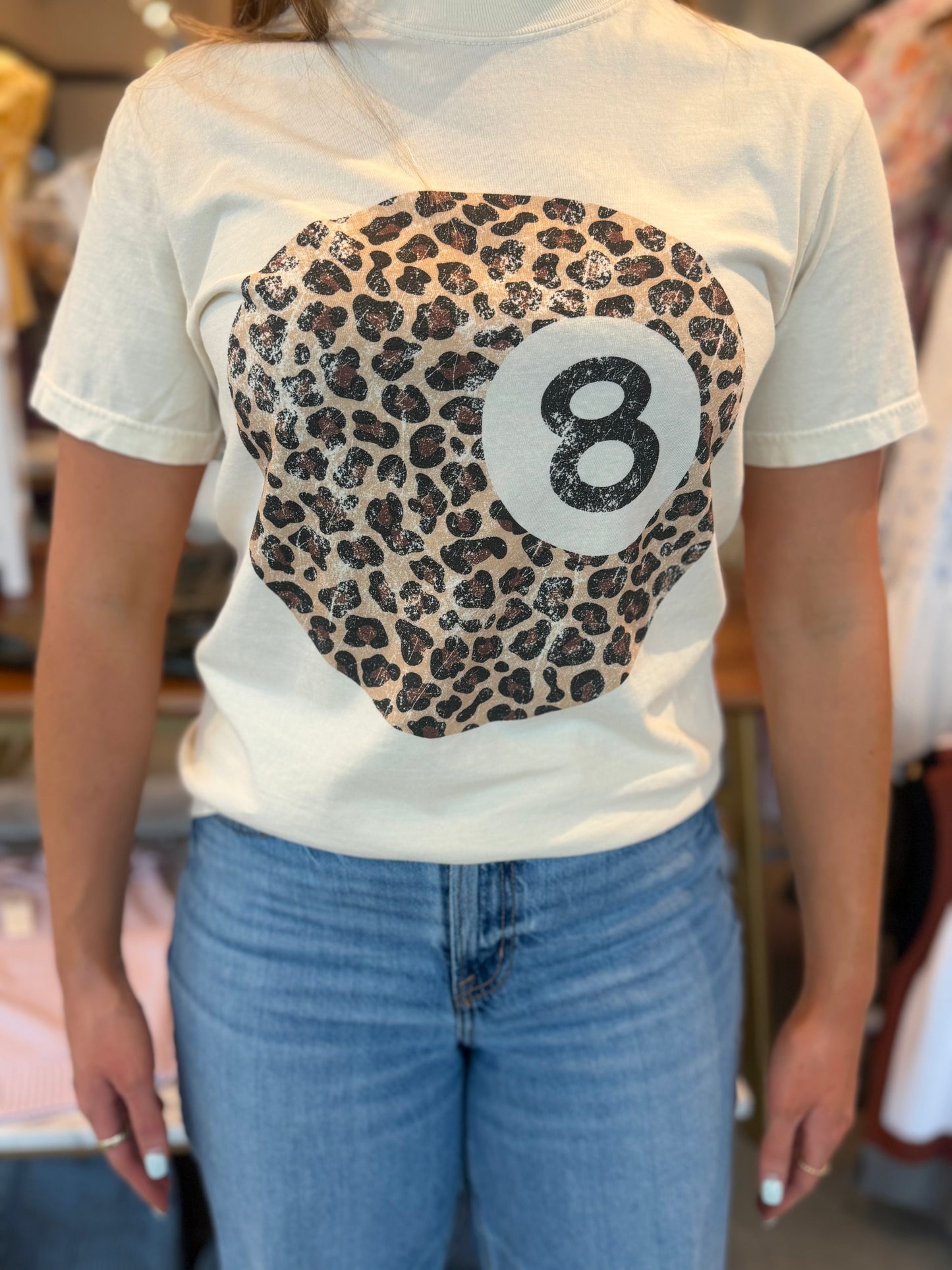 Leopard 8 Ball Tee
