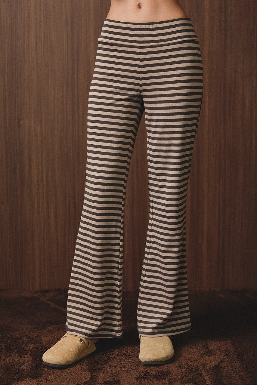 CHARCOAL STRIPE BABY TEE & PANTS
