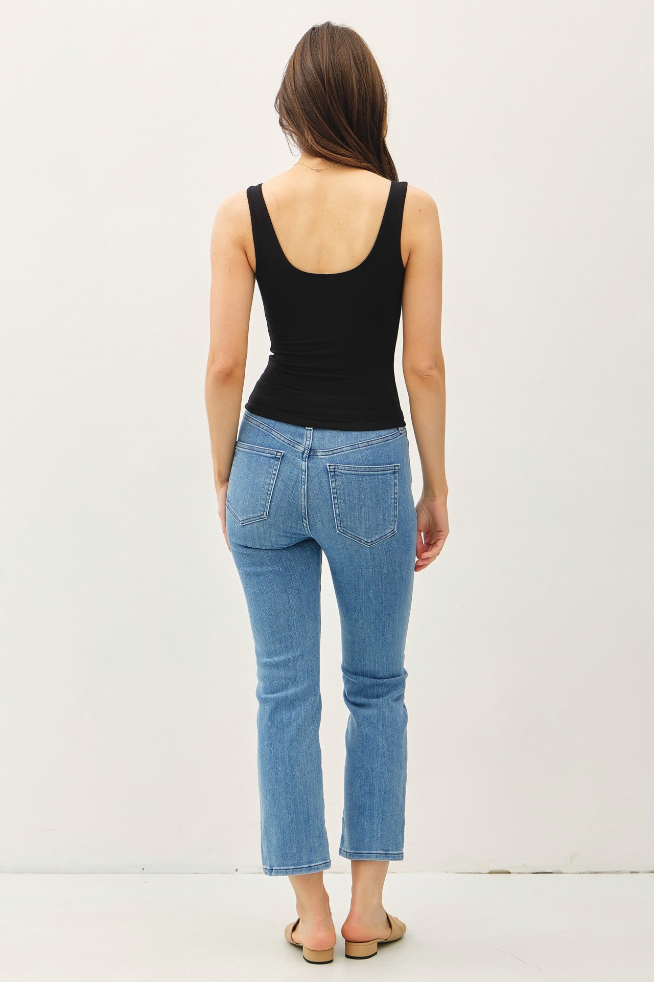 SCOOP NECK JERSEY TANK