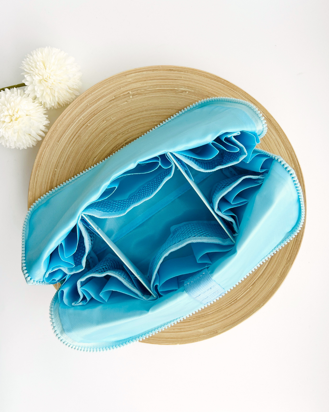 Folding Cosmetic Pouch Make-up Travel Toiletry Bag Parallel