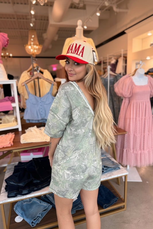 Camo casual romper