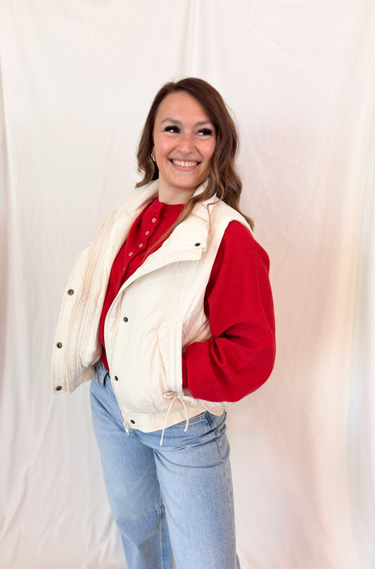 WAVE QUILTED VEST