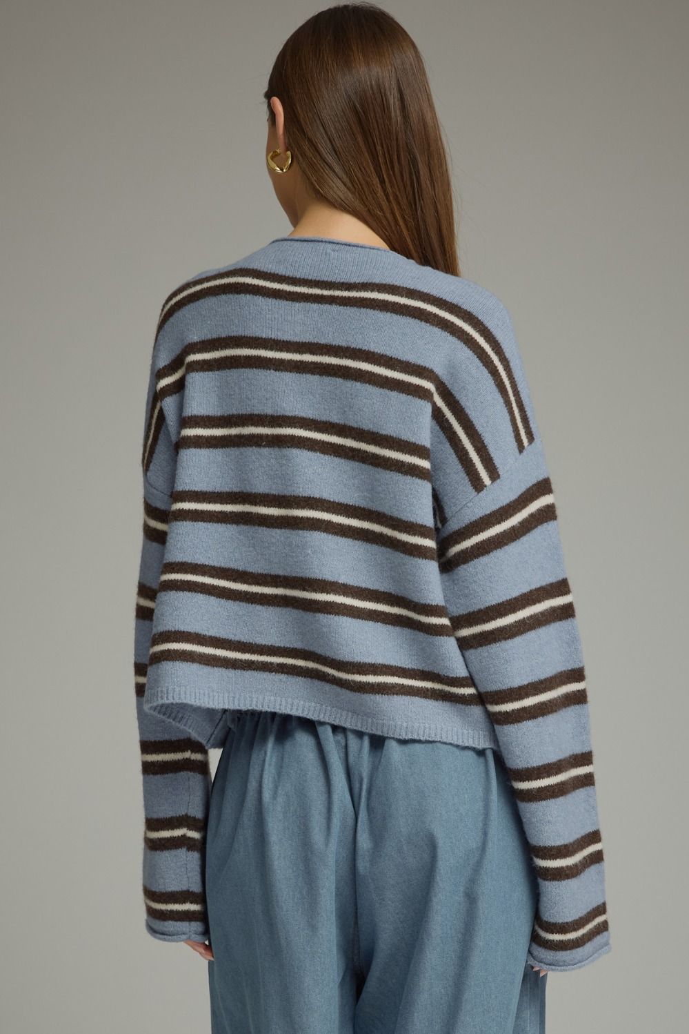 LONG SLEEVE STRIPED SWEATER