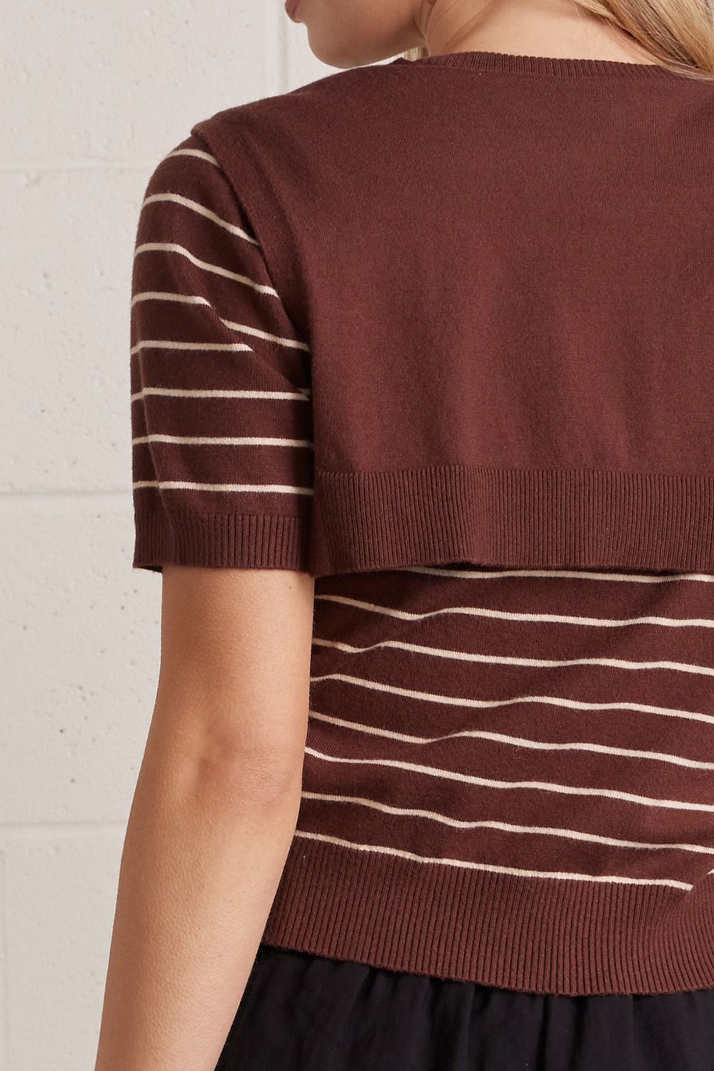 Sweater W/ Attached Scarf