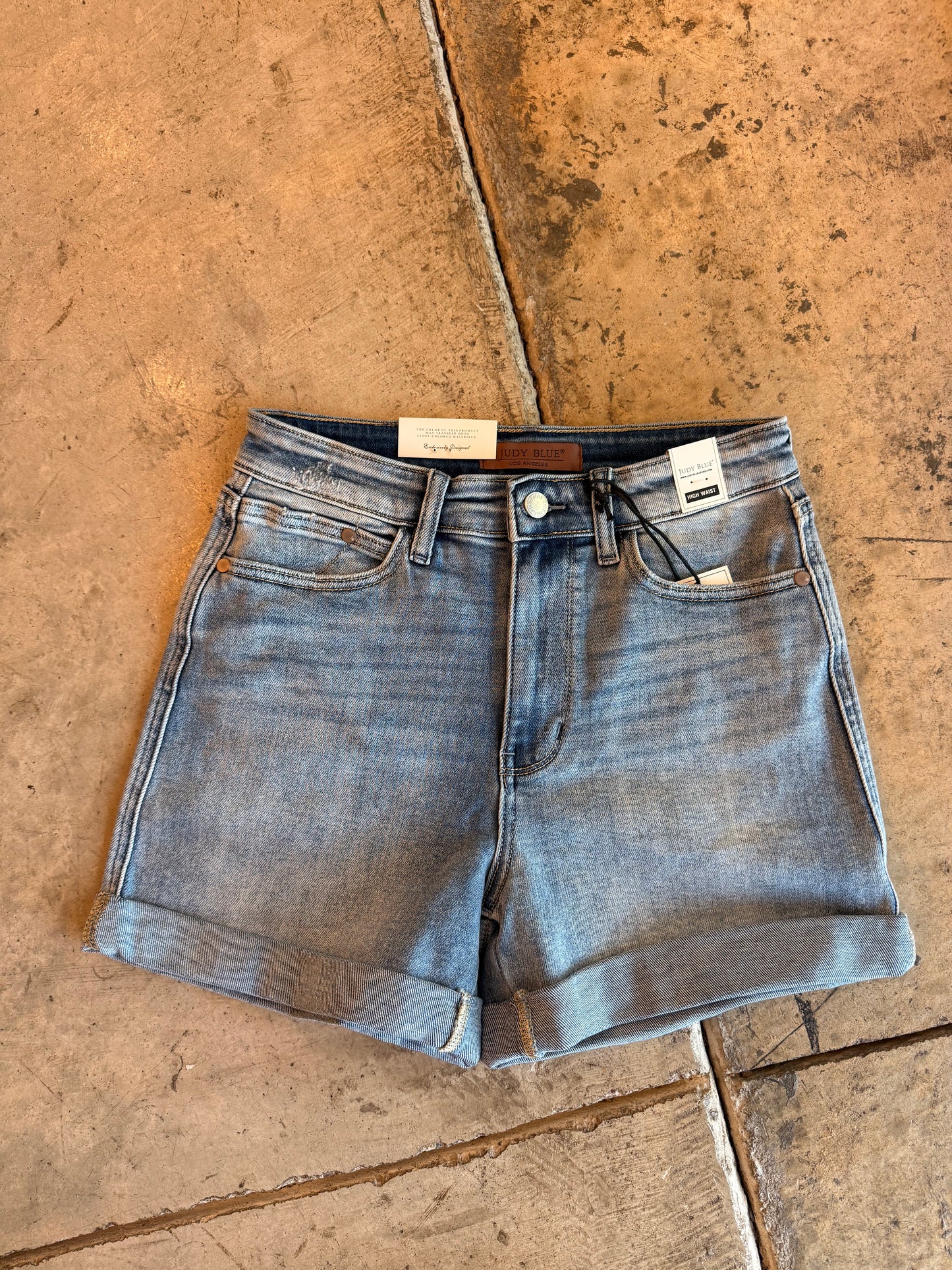 Judy Blue High Waisted Cuff Short