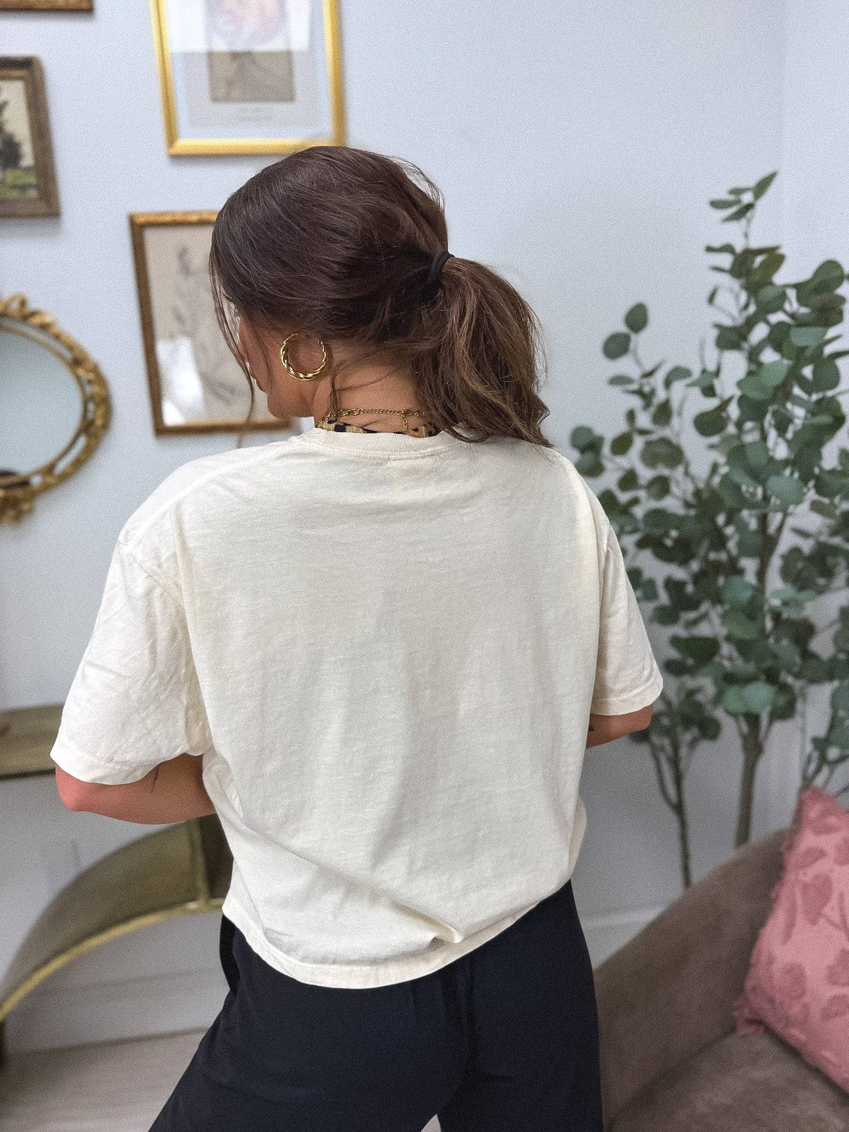 Jesus is my Boo Boxy Graphic Tee on Ivory