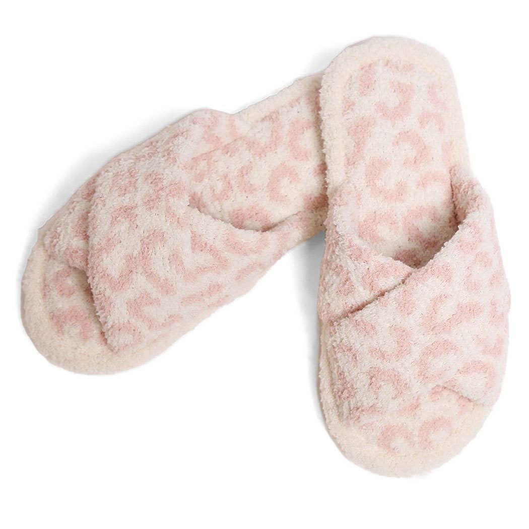 Luxury Soft Crossover Leopard Pattern Slipper