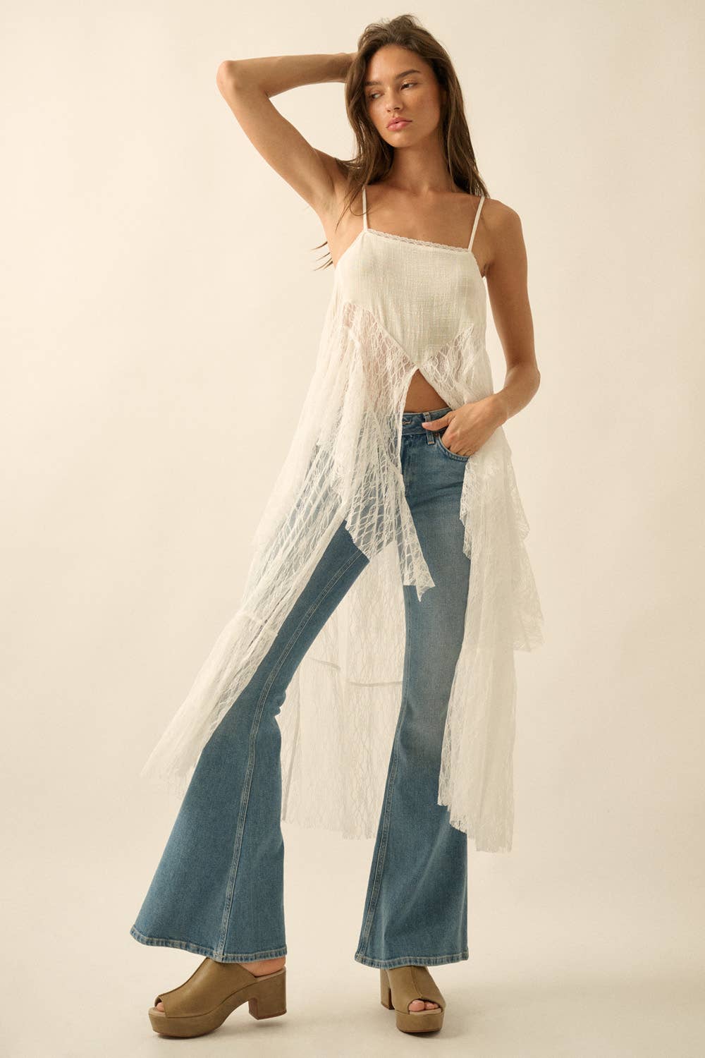 LACE MAXI CAMI