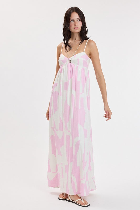 GEOMETRIC MAXI DRESS