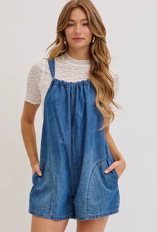 Denim Romper