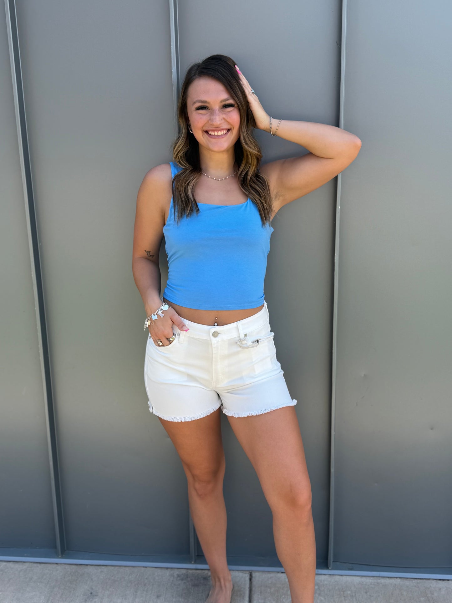 Open Back Square Neck Tank