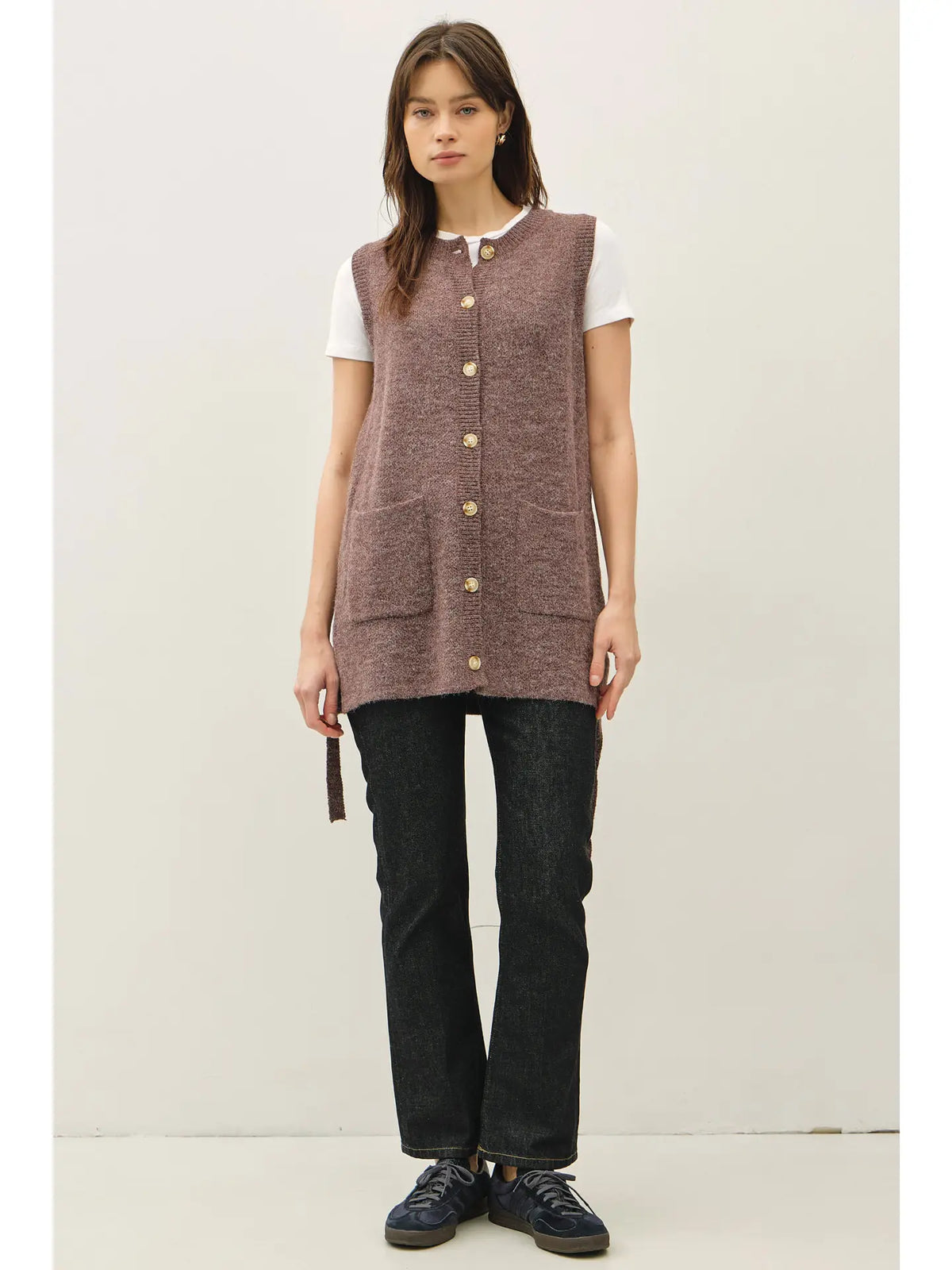 LONG SWEATER VEST