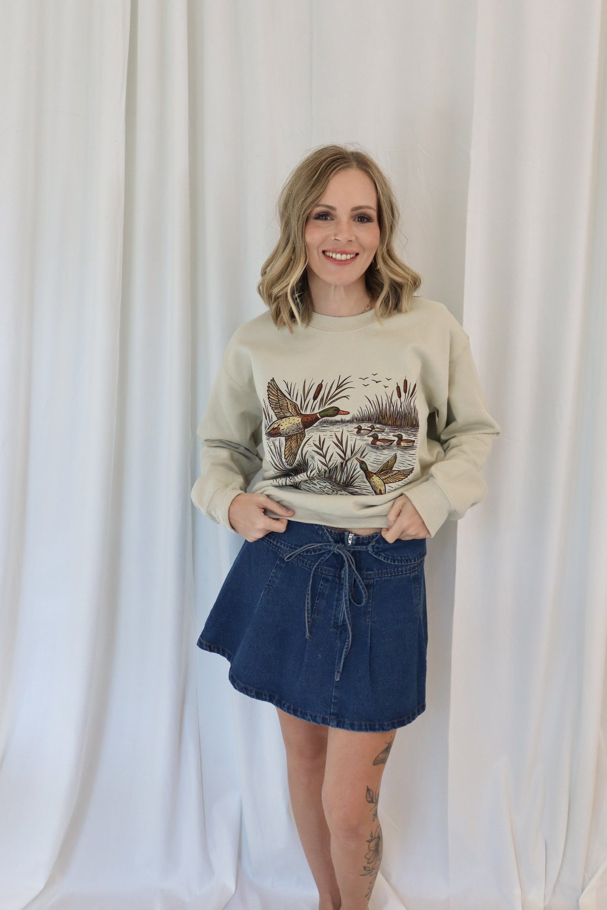 Mallard Duck Marshland Heavyweight Sweatshirt