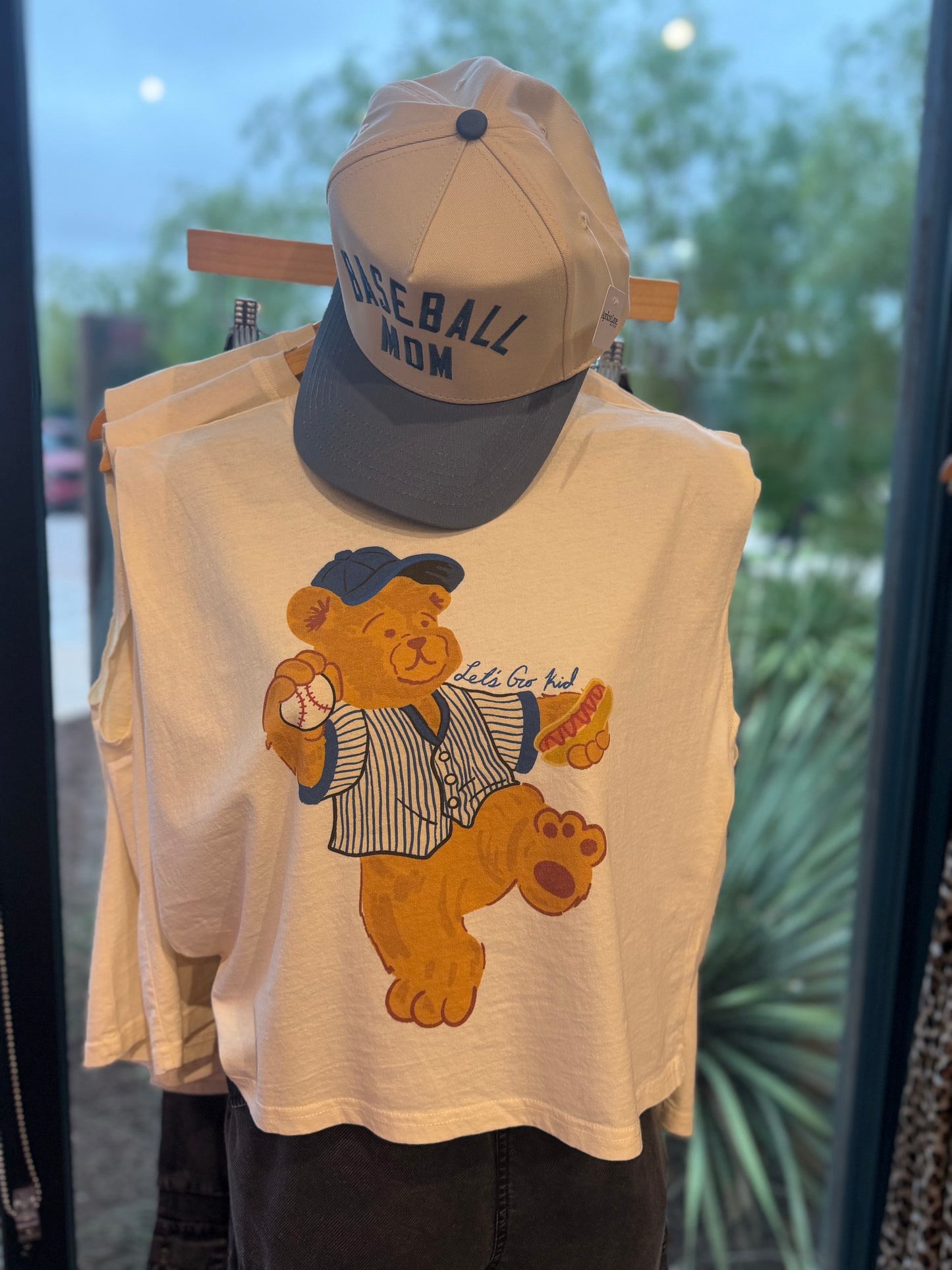 Slate Baseball Mom Hat