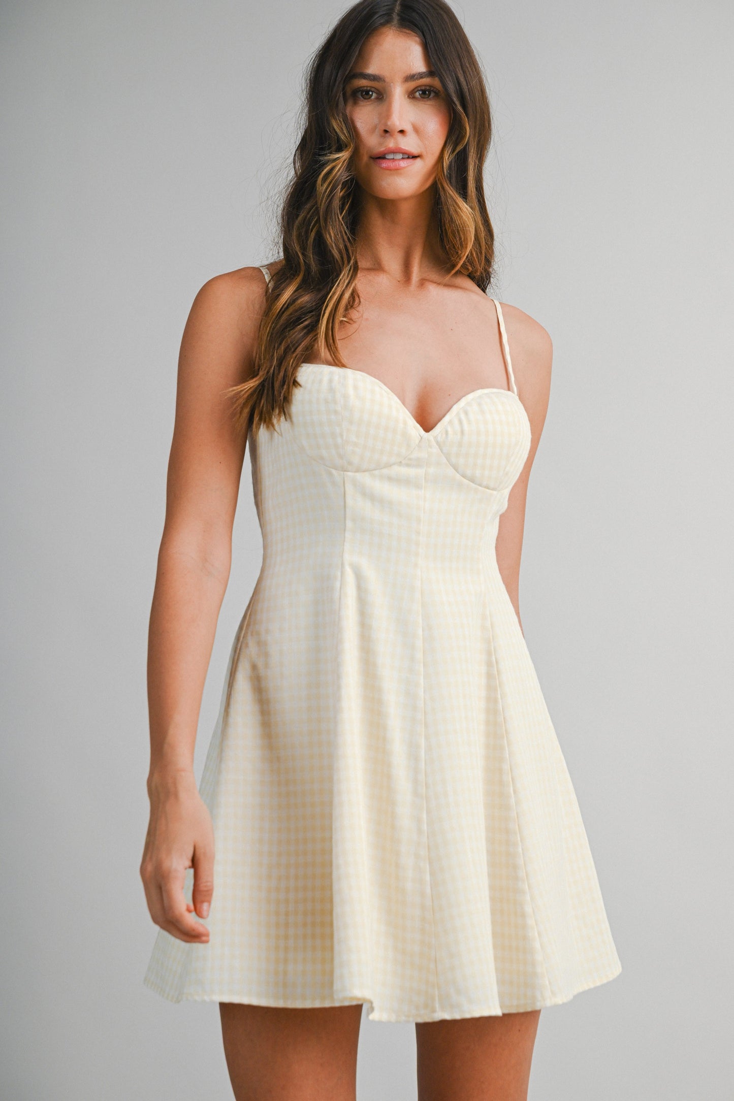 GIngham Plaid Mini Dress