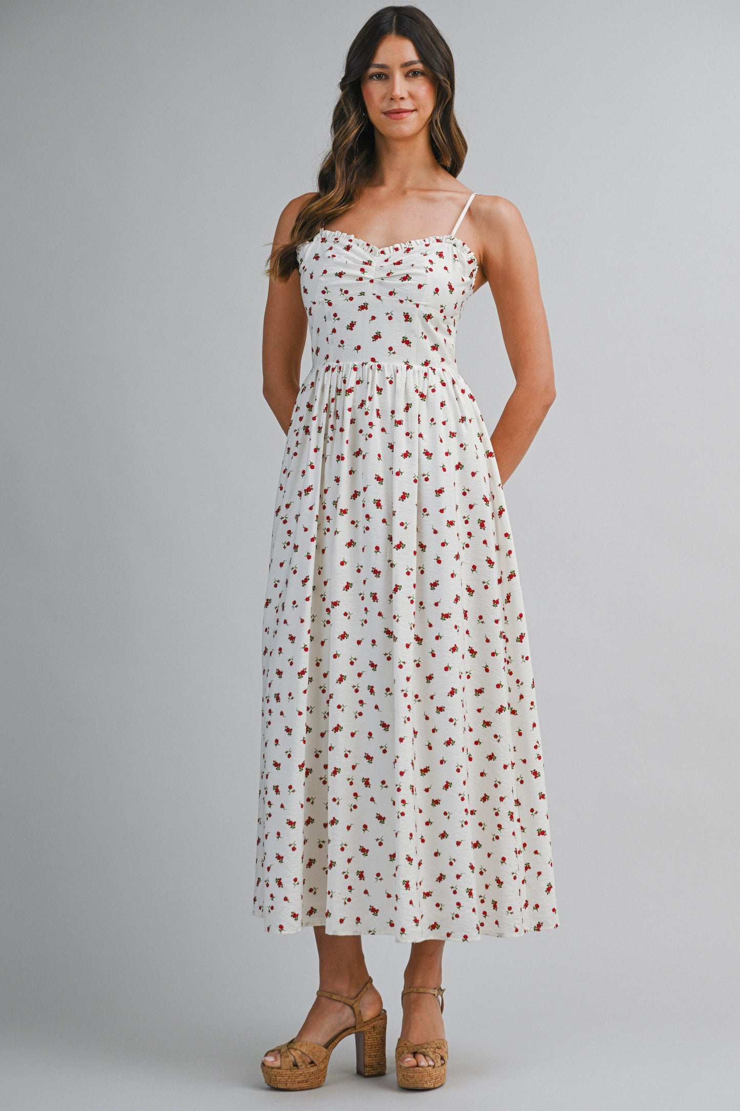 DItzy Floral Printed Maxi Dress