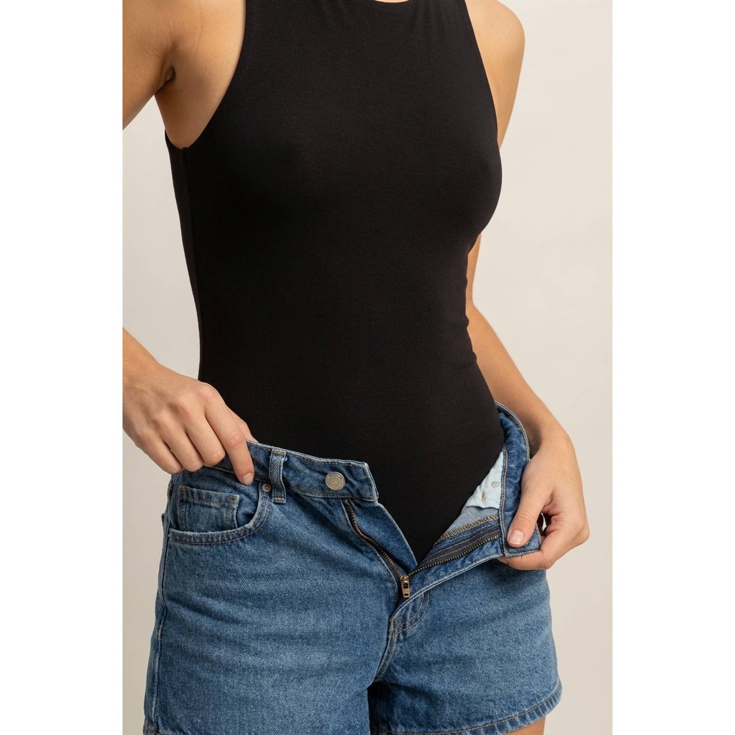 Sleeveless Tank Top Bodysuit
