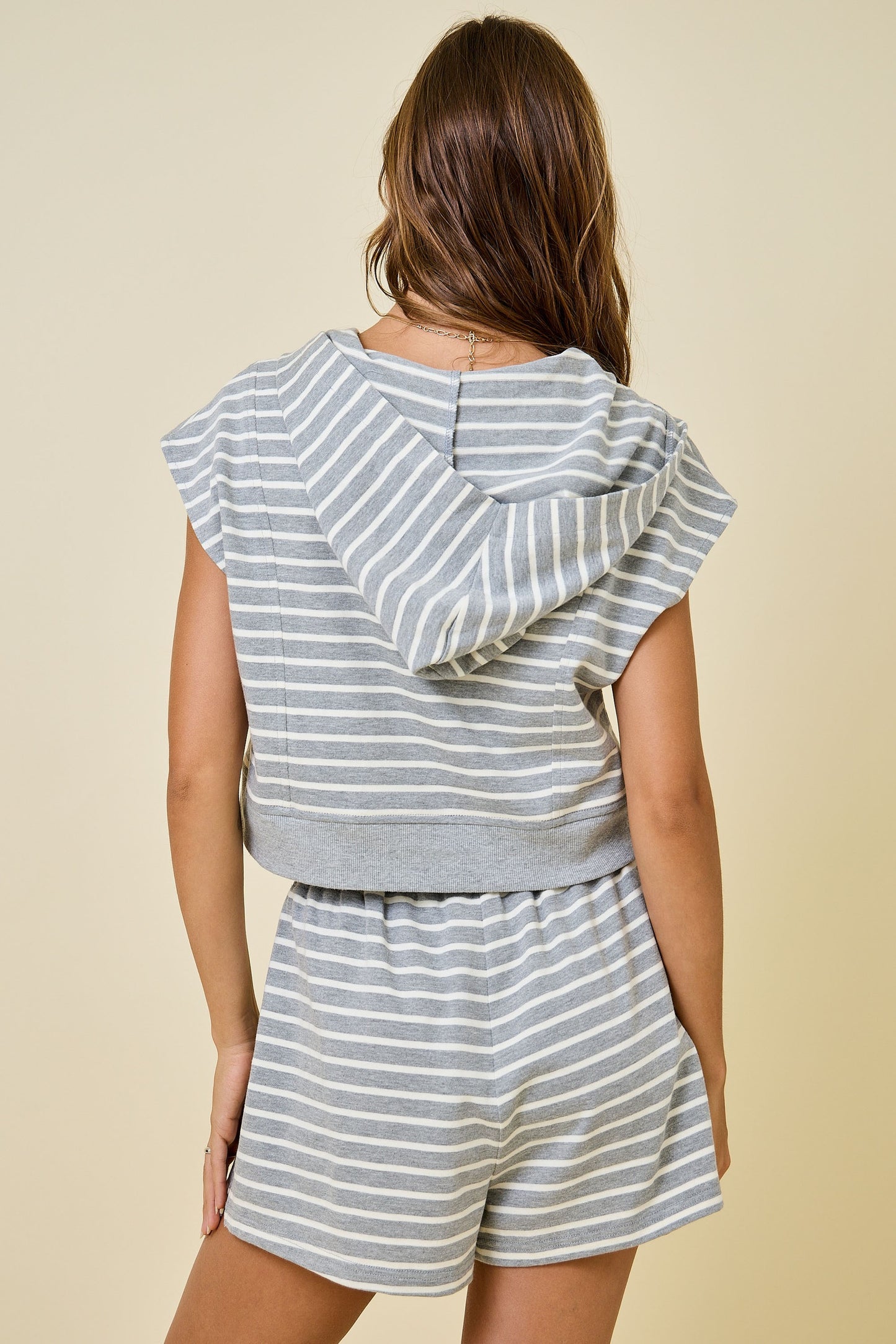 Cropped Striped Set