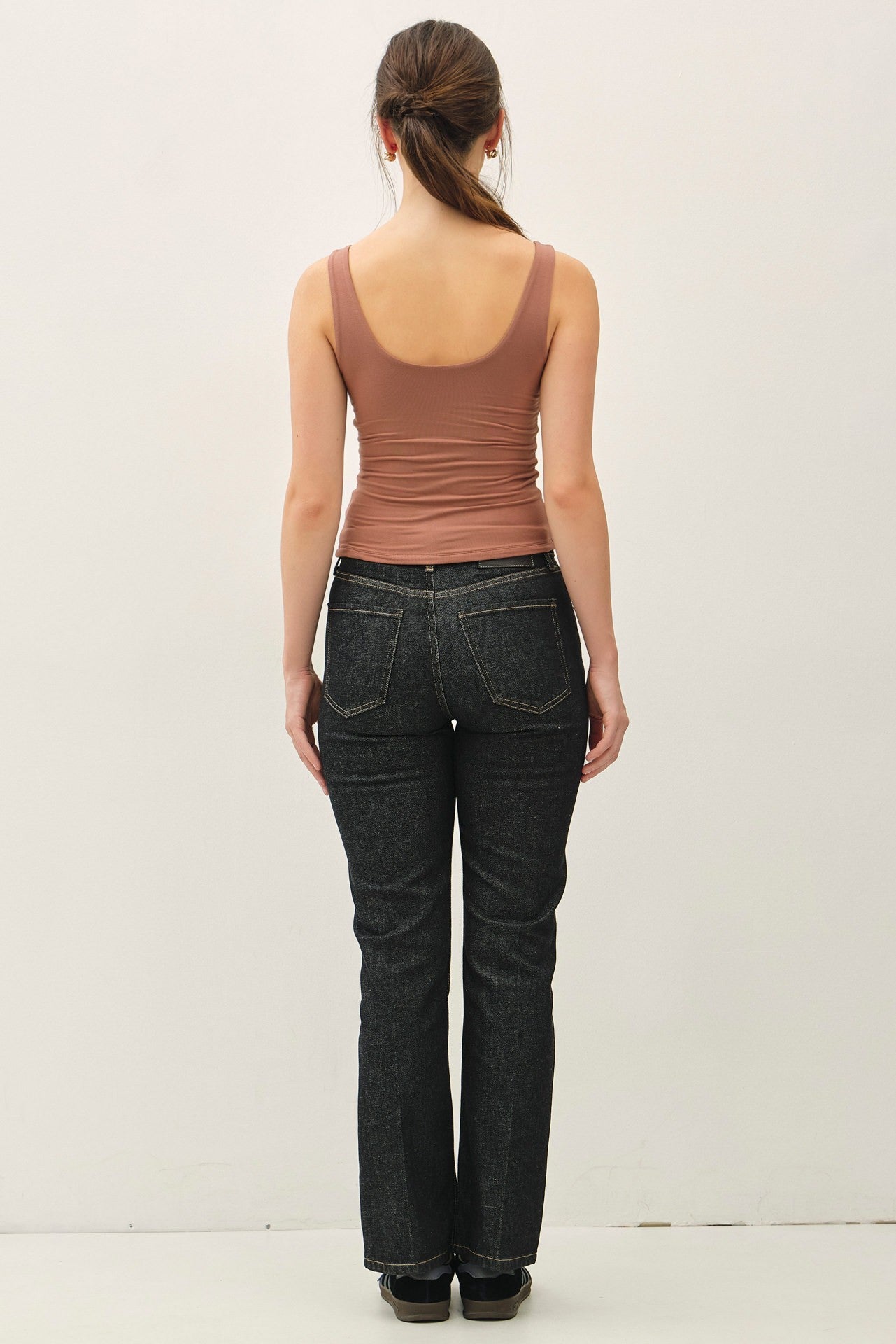 SCOOP NECK JERSEY TANK