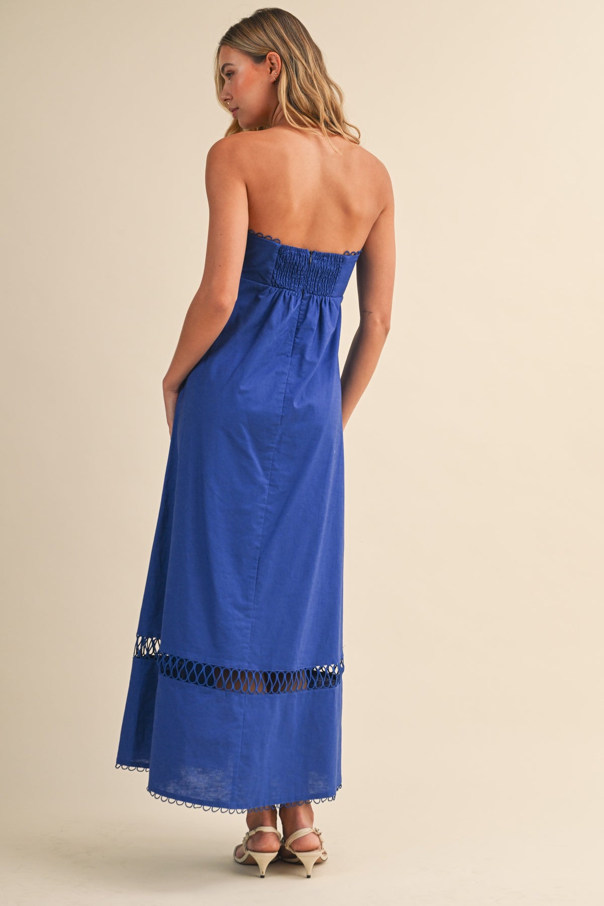 LINEN ROPE EMBROIDERED MAXI