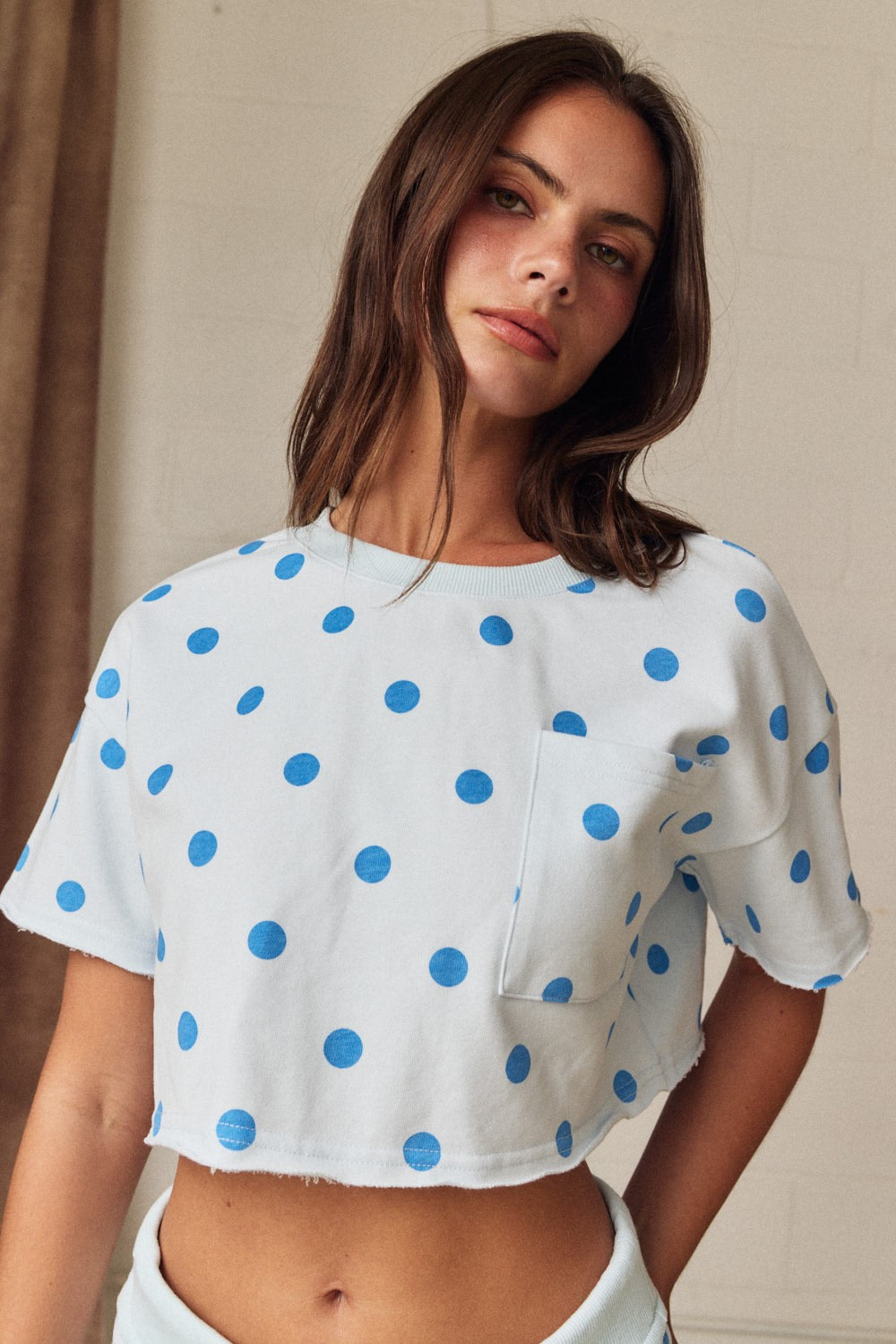 Polka Dot Crop Top & Skort Set