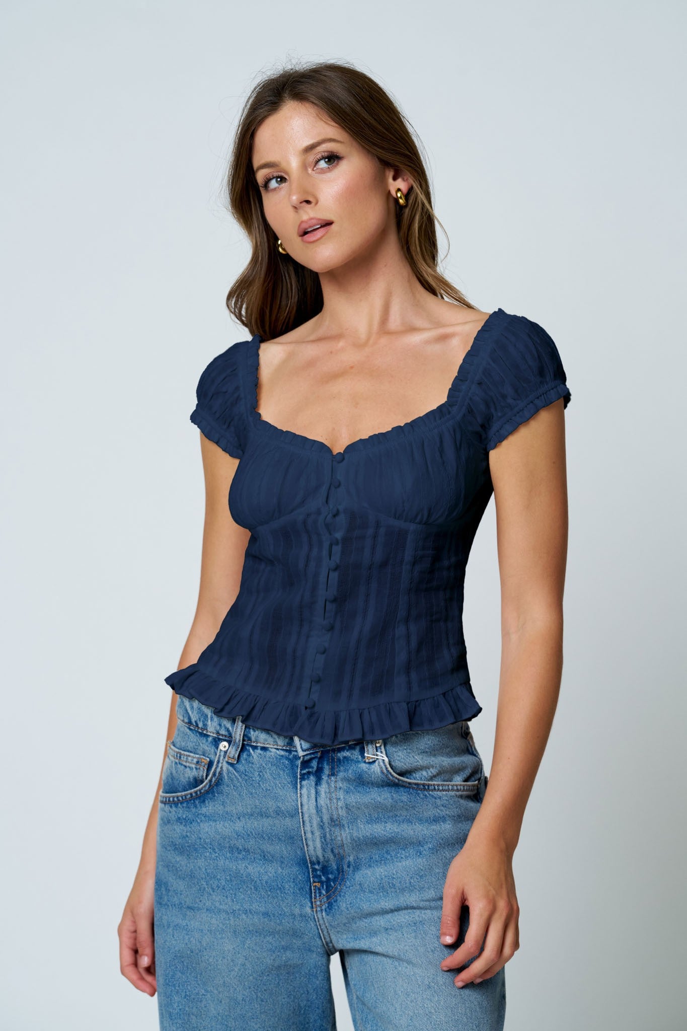 STRIPE TEXTURE BUTTON DOWN