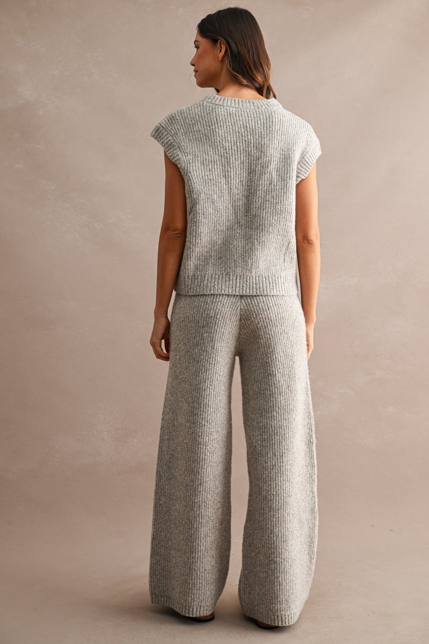 RIBBED VEST & TOP SET