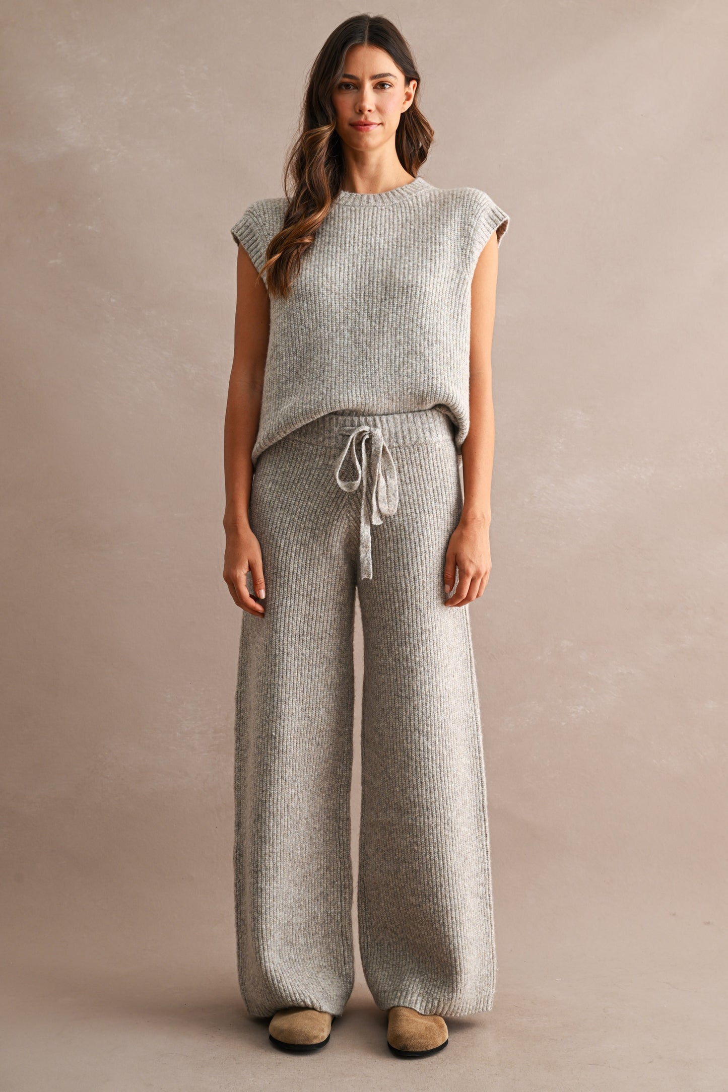 RIBBED VEST & TOP SET