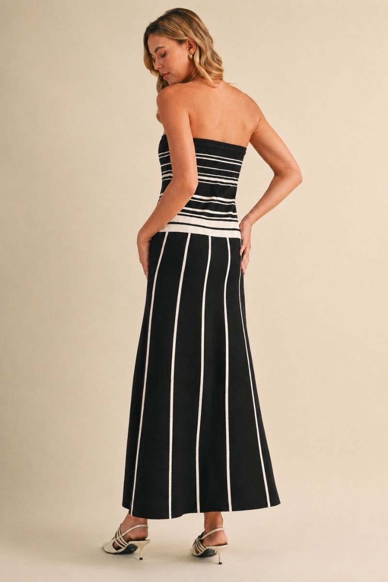 DROP WAIST SWEATER MAXI DRESS