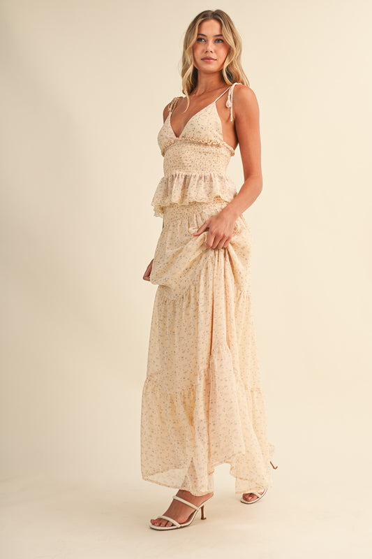 YELLOW TANK & MAXI SKIRT SET