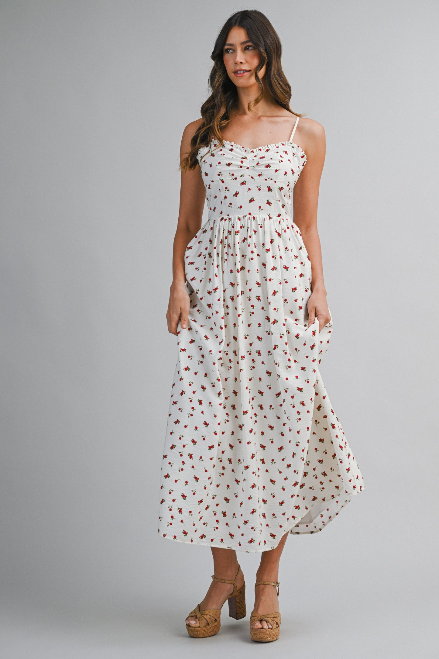 DItzy Floral Printed Maxi Dress