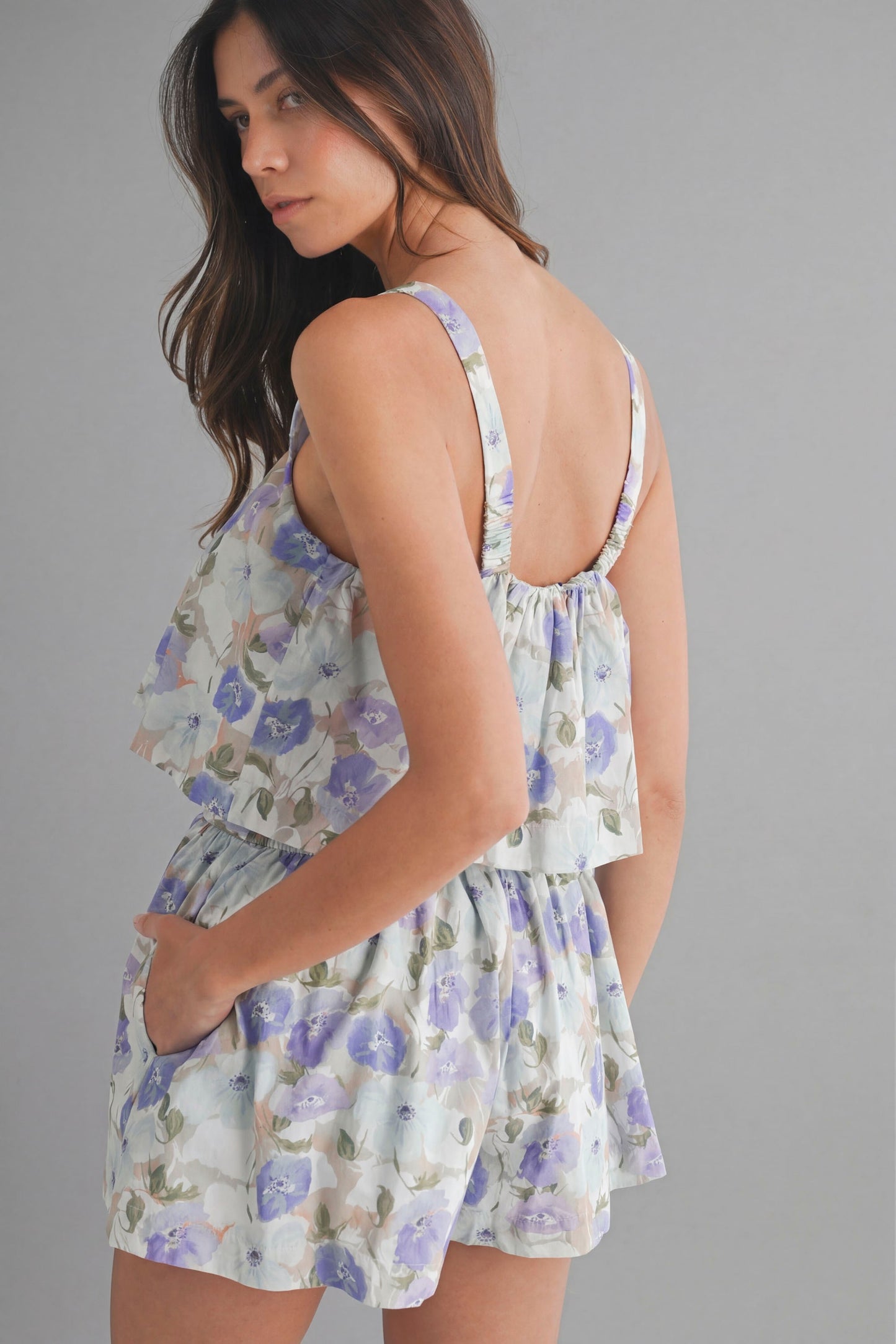 Floral Crop Top & Short Set