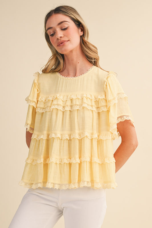 Tiered Ruffle Swing Top