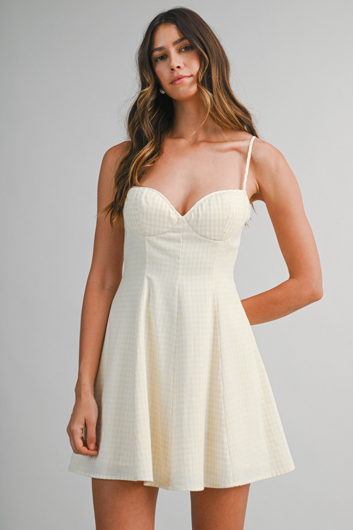 GIngham Plaid Mini Dress