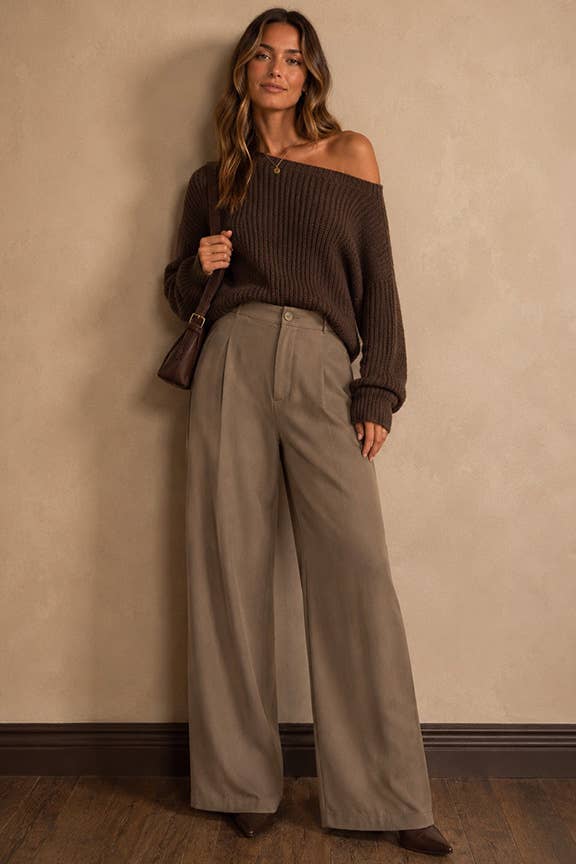 High Waist Wide Leg Pants