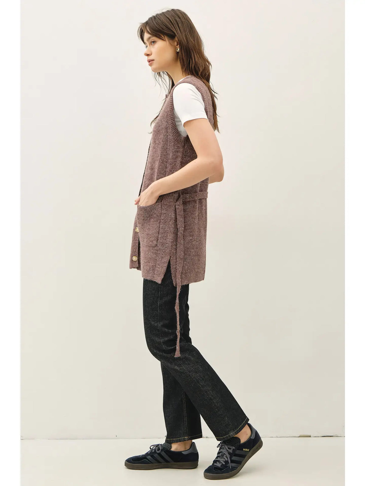 LONG SWEATER VEST