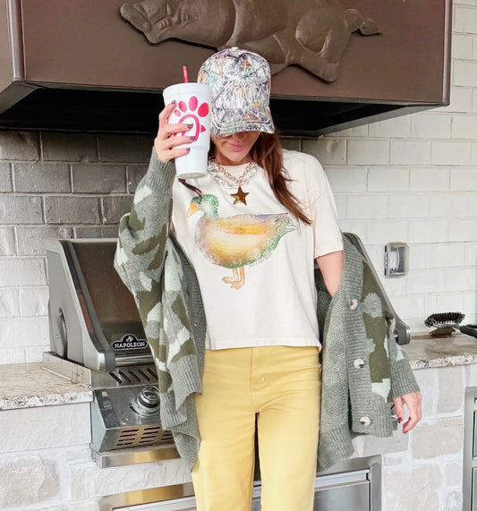 Mallard Muse Crop Tee