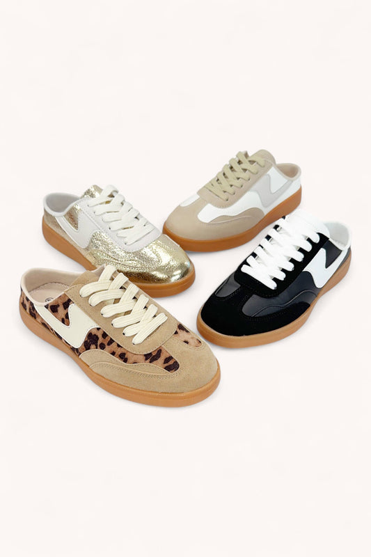 LEOPARD SLIP-ON MULE SNEAKERS