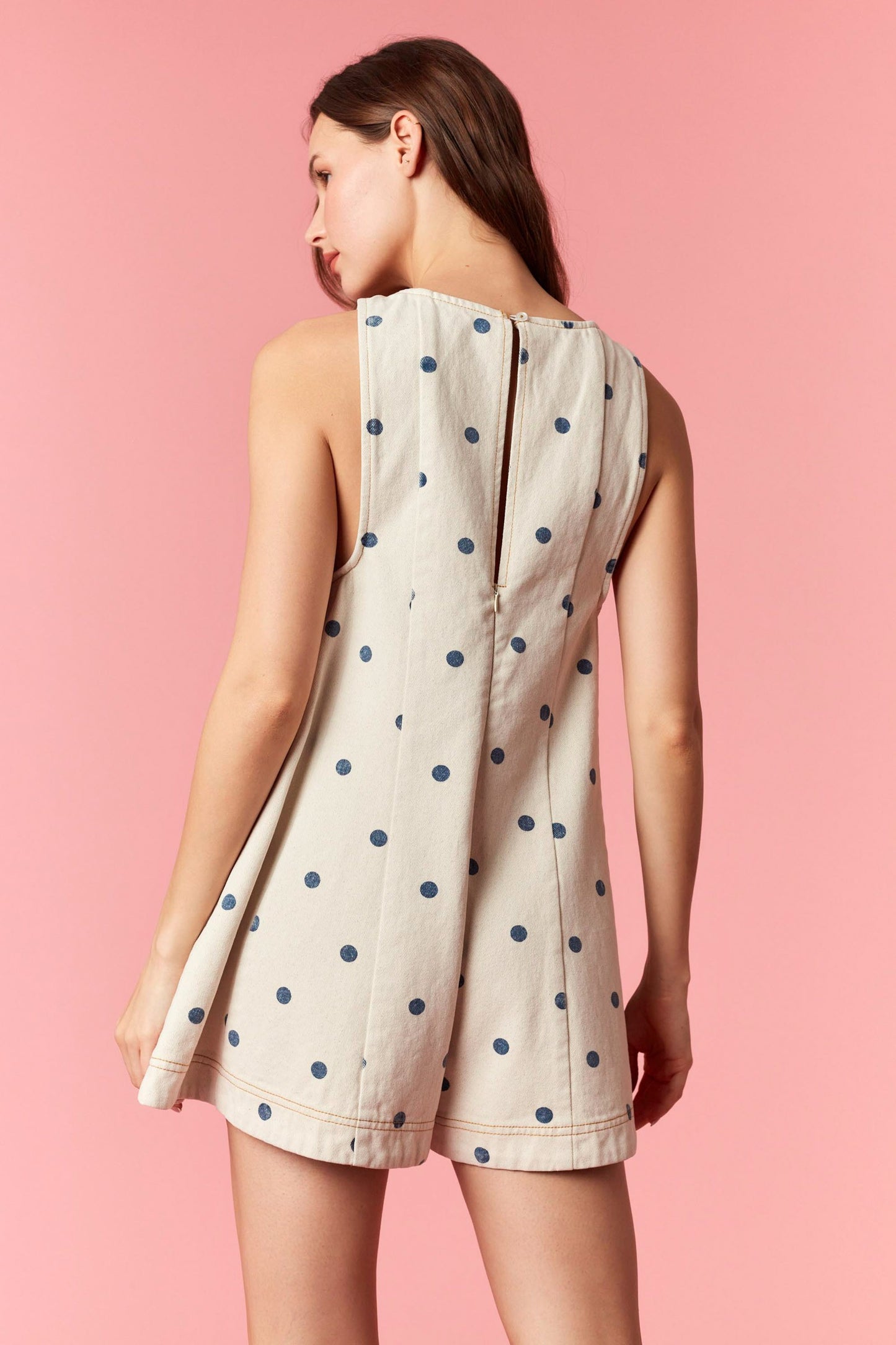 Polka Dot Flare Romper