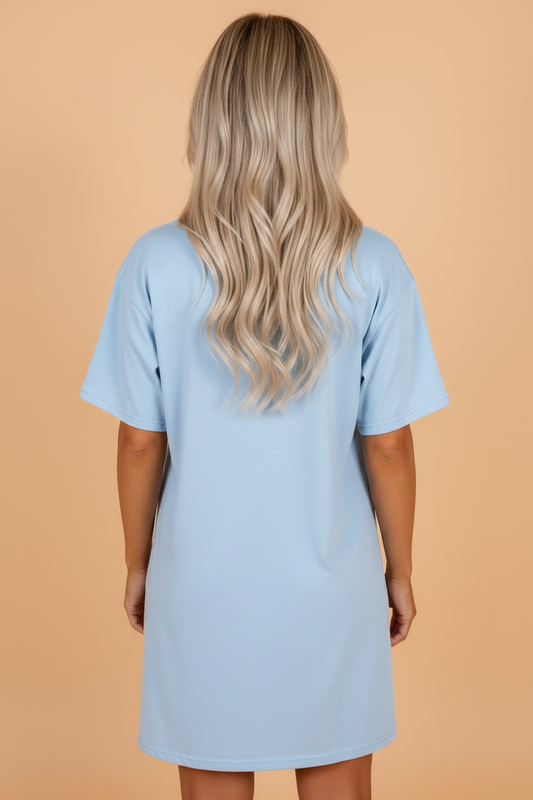 Patriotic Flag Bow Mini T-Shirt Dress