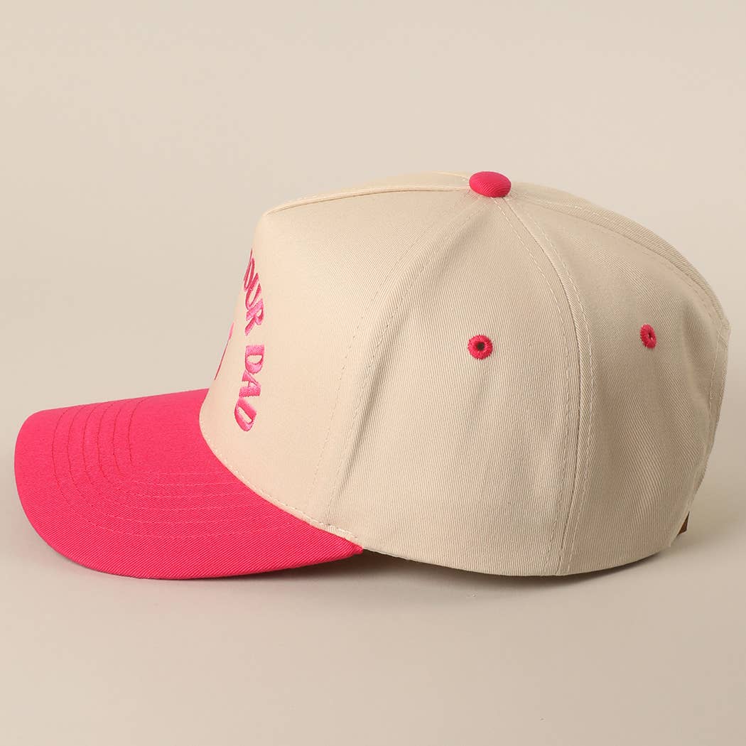 GO ASK YOUR DAD Embroidery Two-Tone Trucker Hat