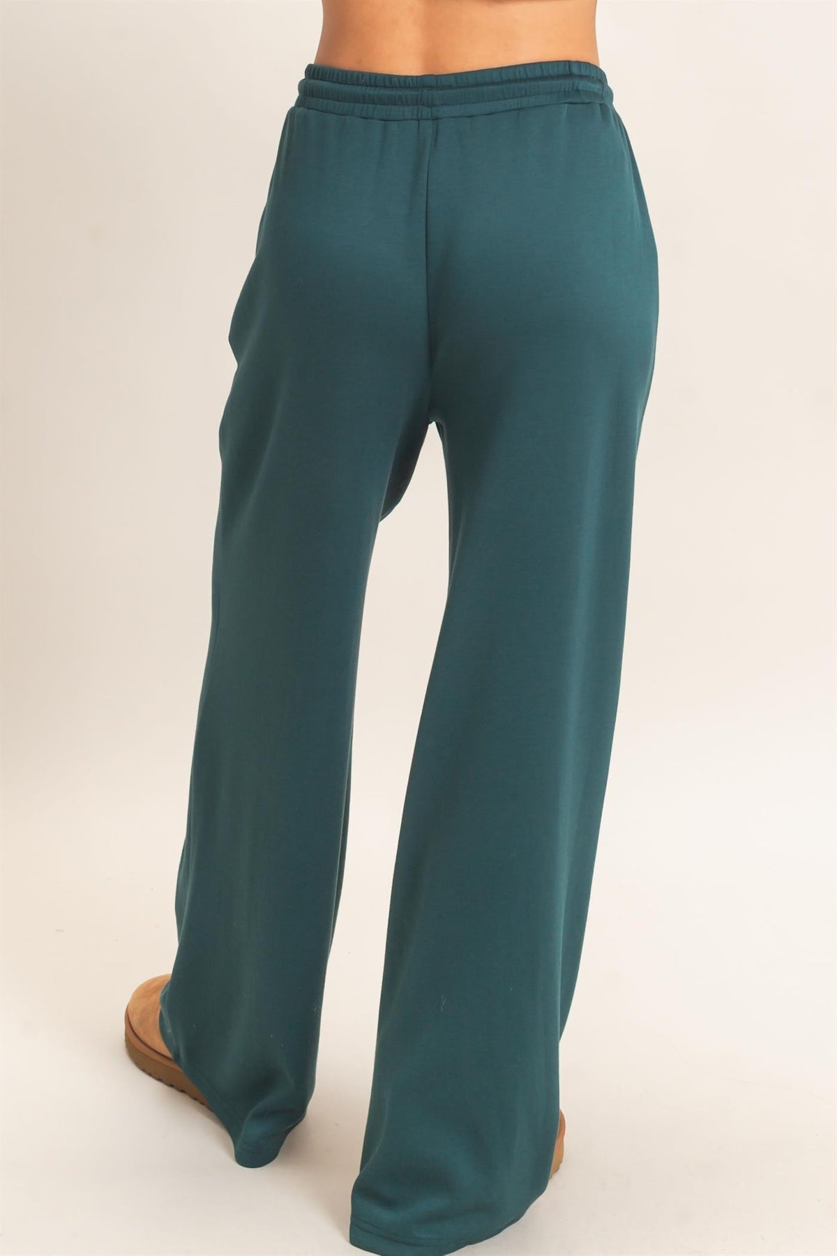 PINTUCK WIDE LEG PANTS