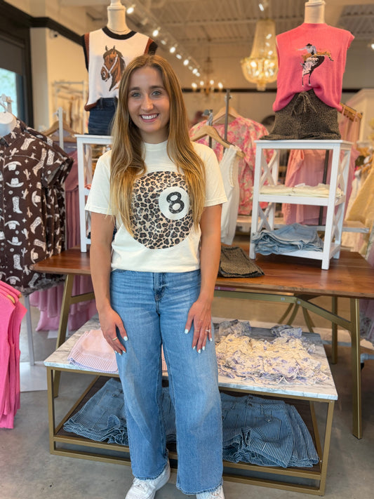 Leopard 8 Ball Tee