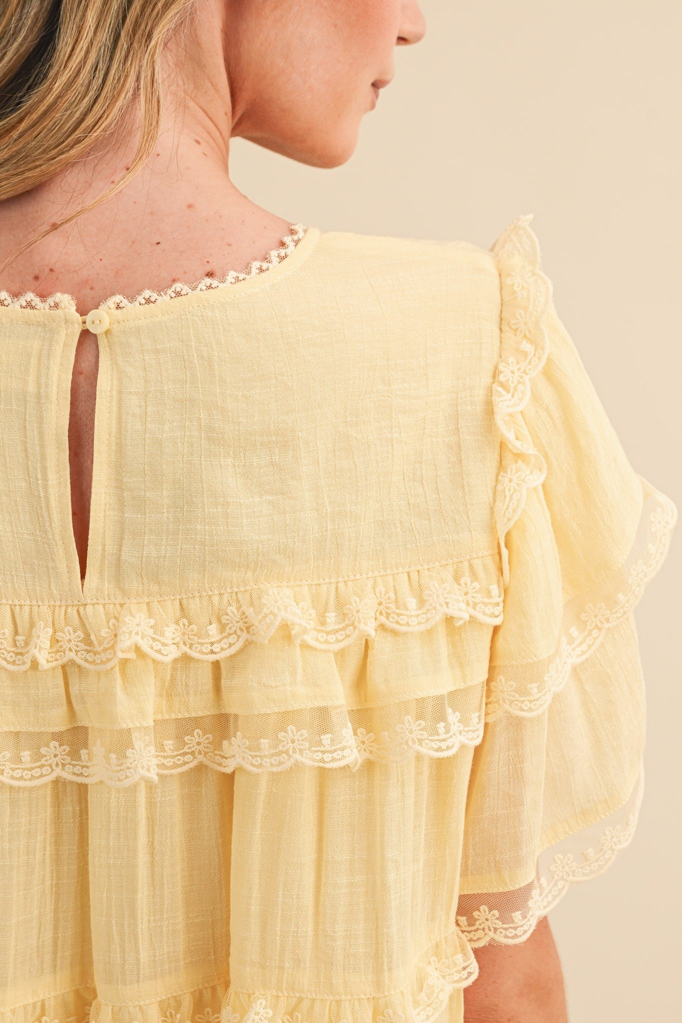 Tiered Ruffle Swing Top