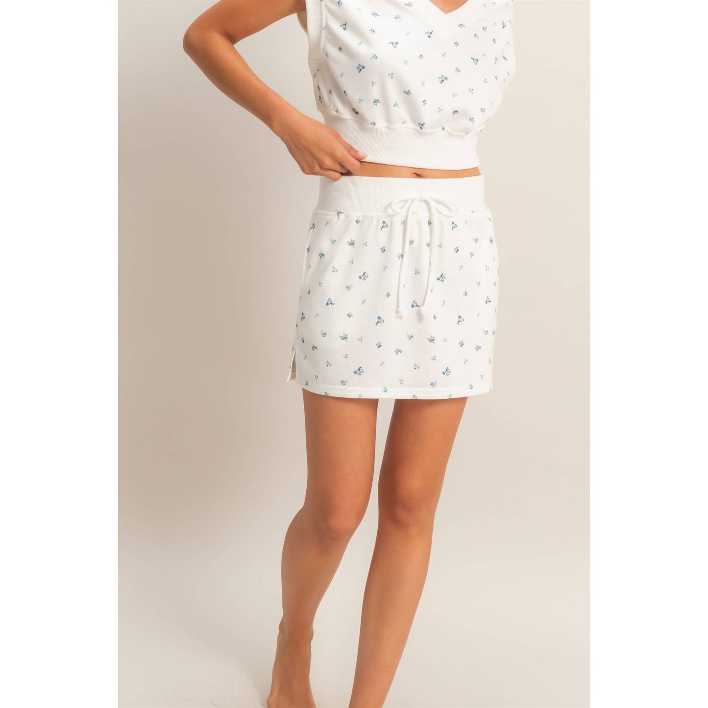 Floral Print Skirt