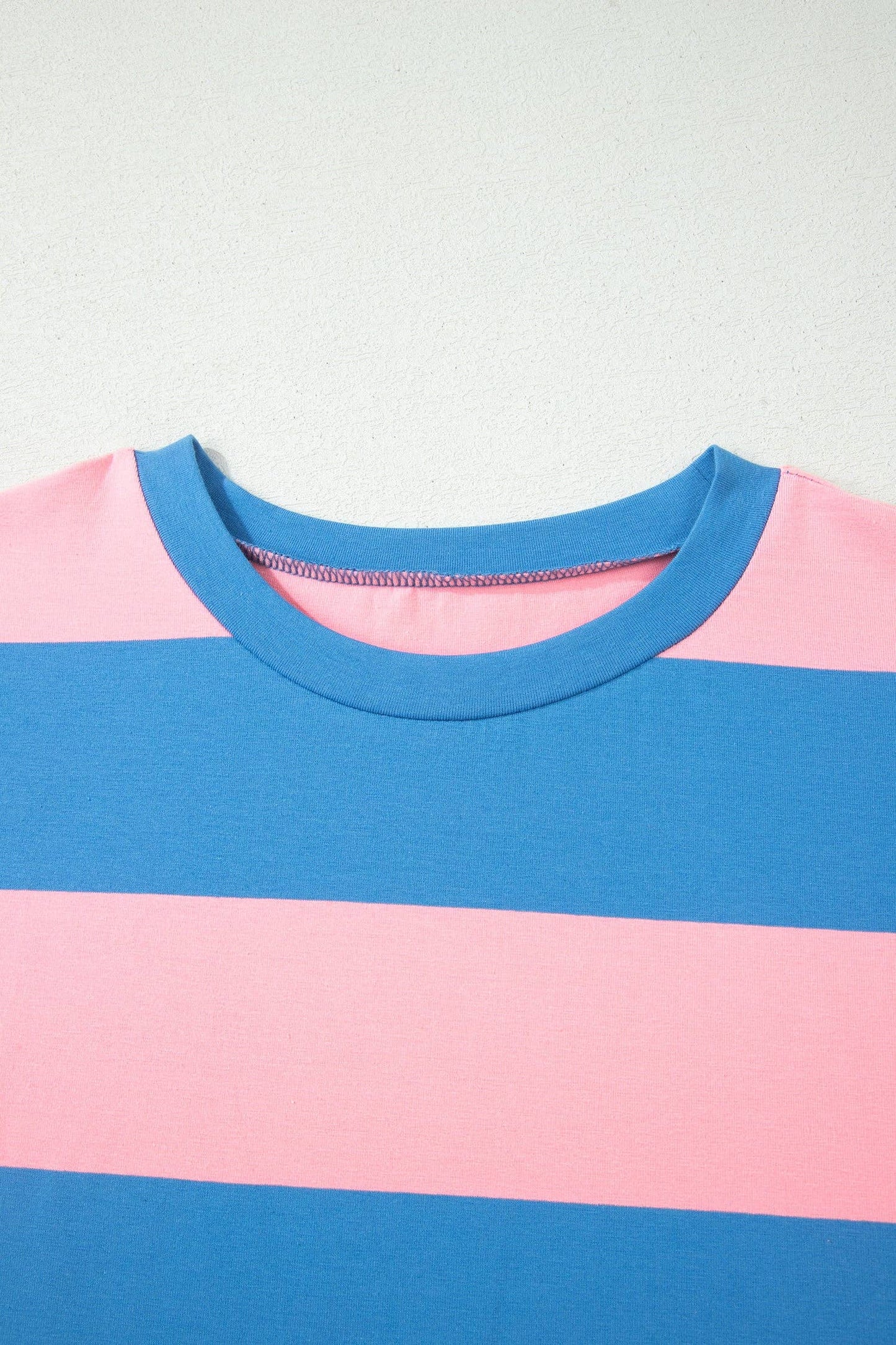 Stripe Short Sleeve Oversize Tunic Tee