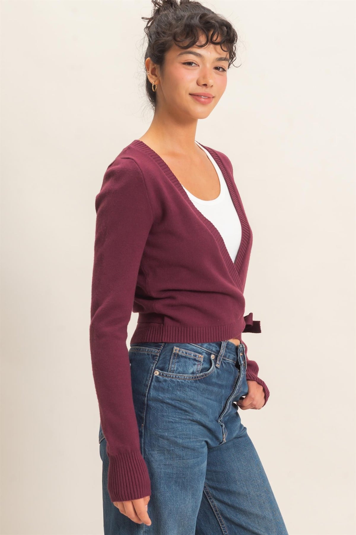 WRAP KNIT CARDIGAN