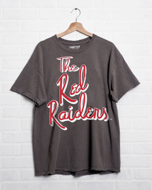 Texas Tech Red Raiders Beverly Charcoal Thrifted Tee