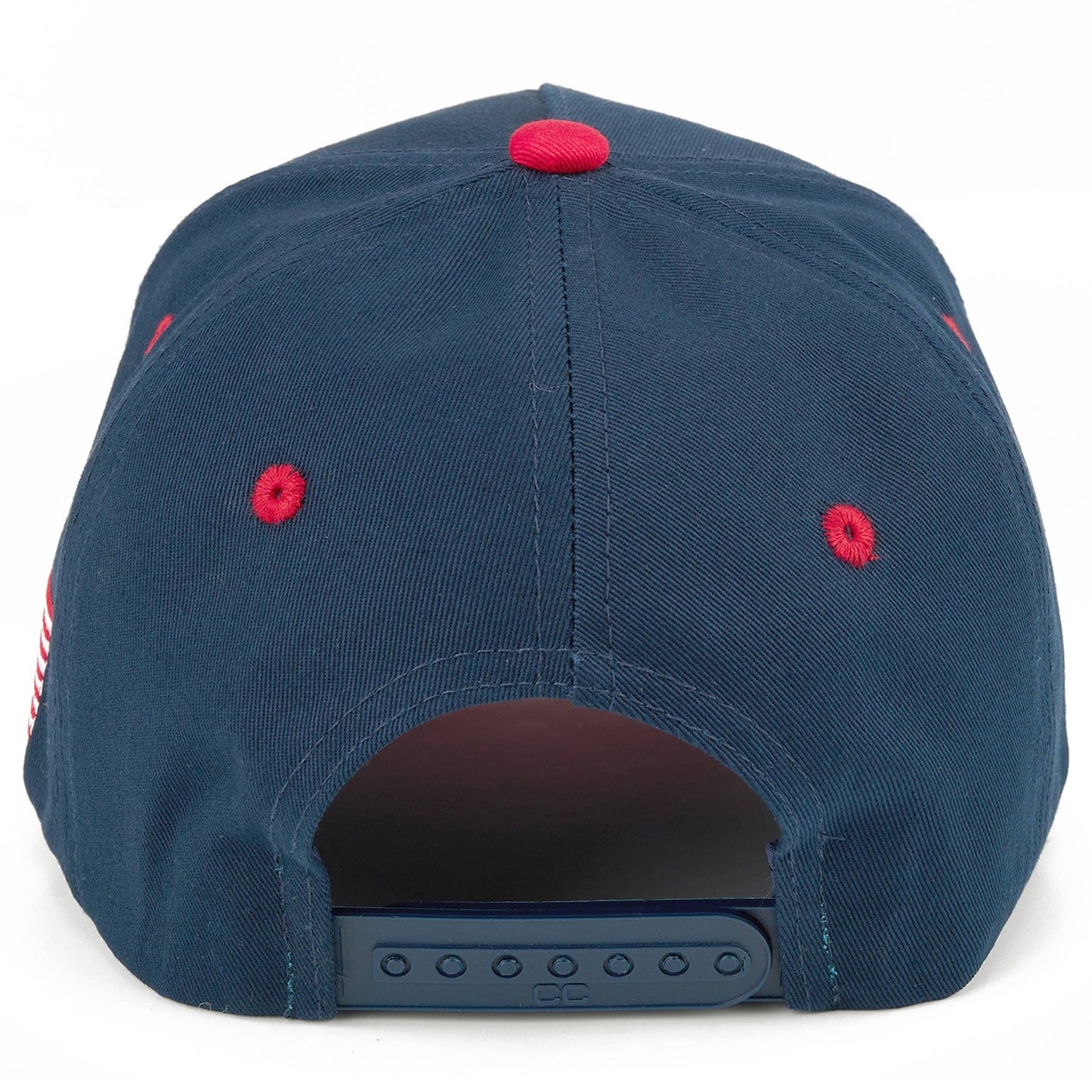 Two-Tone Flag Letter on Two Tone Trucker Hat