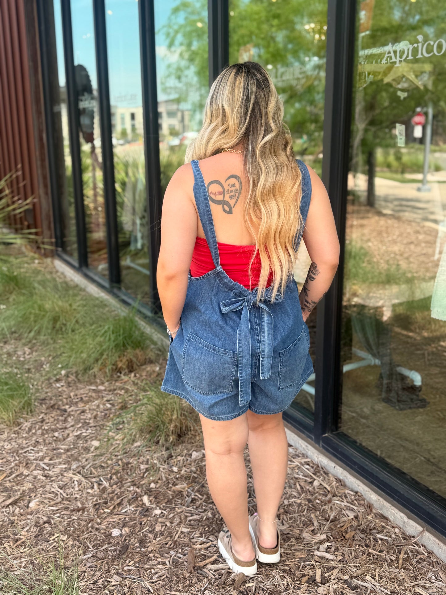 Denim Romper